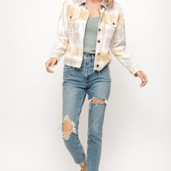 MYSTREE TYE DYE TRUCKER JACKET - Picture 7 of 8